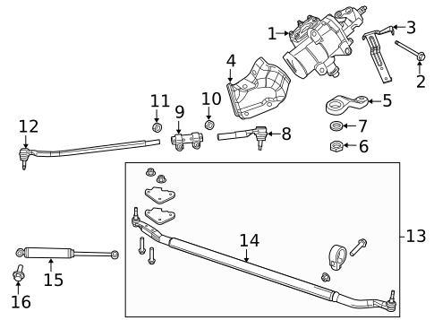 Steering Gear & Linkage for 2016 Ram 2500 #1