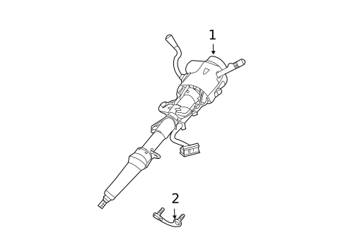 Steering Column Assembly for 2017 GMC Savana 2500 #0