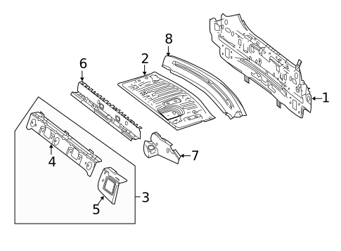 Rear Body for 2021 Mercedes-Benz E63 AMG S #0