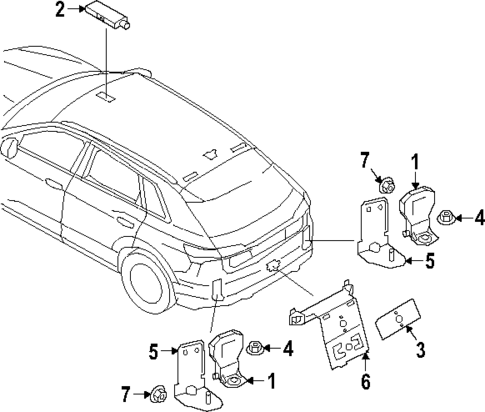 Antenna & Radio for 2024 Audi Q8 e-tron #2