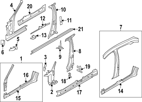 Center Pillar & Rocker for 2025 Porsche Panamera #0