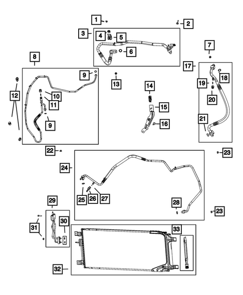 Air Conditioner and Heater Plumbing for 2025 Ram 3500 #7