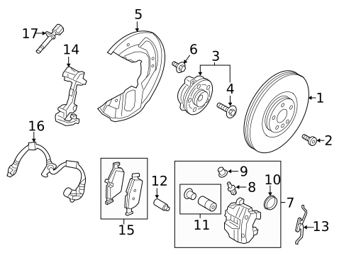 Front Brakes for 2019 Volvo XC90 #14