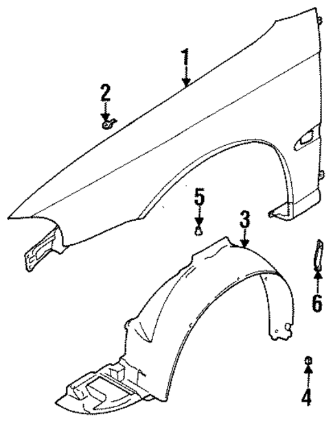 Fender & Components for 1999 Subaru Legacy #0