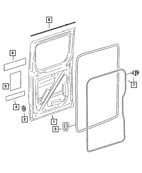Sliding Cargo Door for 2009 Dodge Sprinter 2500 #3