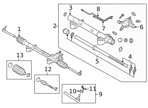 Steering Gear & Linkage for 2016 INFINITI QX50 #2