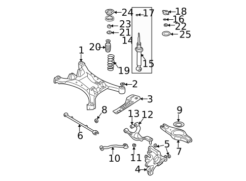 Rear Suspension for 2003 Nissan Altima #0