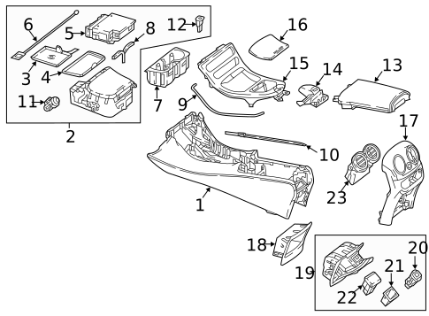 Console for 2023 Mercedes-Benz E450 #0