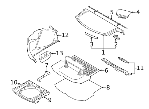 Interior Trim - Rear Body for 2010 Volvo S40 #0
