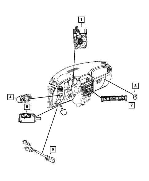 Switches for 2008 Chrysler PT Cruiser #1