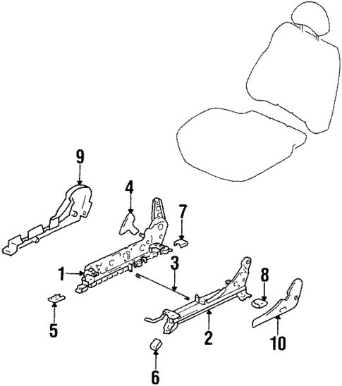 Tracks & Components for 2001 Hyundai Tiburon #0