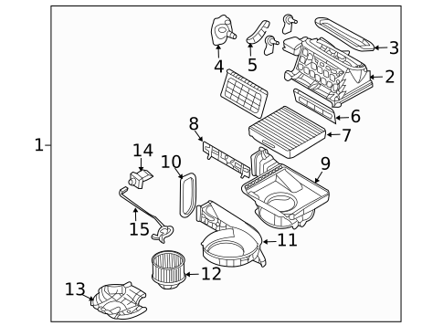 Auxiliary Heater & AC for 2007 Hyundai Entourage #1