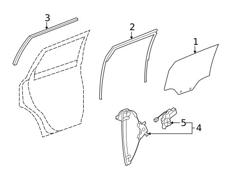 Rear Door for 2008 Saturn Vue #0