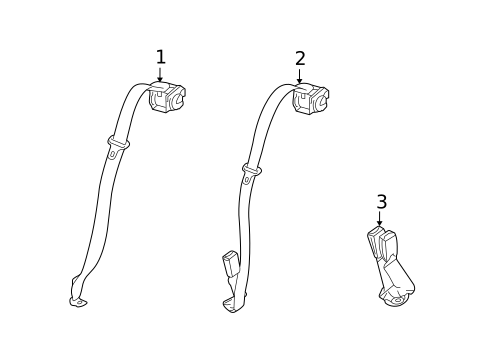 Seat Belt for 2009 Pontiac G5 #1