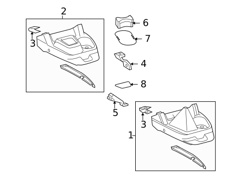 Console for 2011 Toyota Tacoma #2