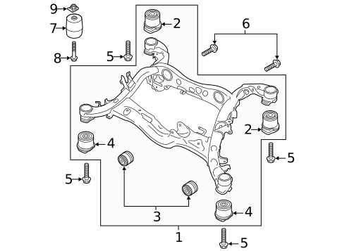 Suspension Mounting for 2024 Audi A8 Quattro #2