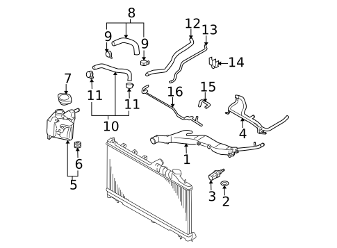Hoses & Pipes for 2009 Subaru Outback #0
