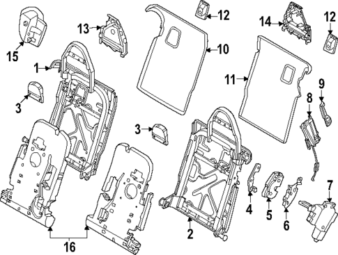 Rear Seat Components for 2025 Porsche Panamera #7
