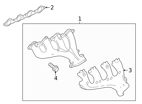 Exhaust Manifold for 2017 GMC Savana 2500 #1