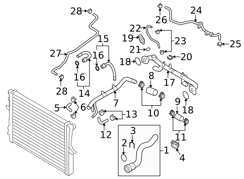 Hoses & Lines for 2009 Volkswagen Touareg #0