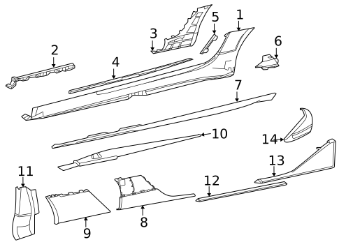Exterior Trim - Pillars for 2021 Mercedes-Benz AMG® GT Black Series #0