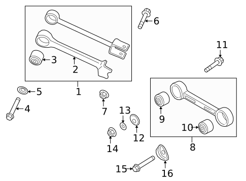 Rear Suspension for 2020 Kia K900 #2