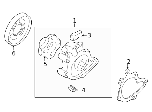 Water Pump for 2001 Mazda Protege #0