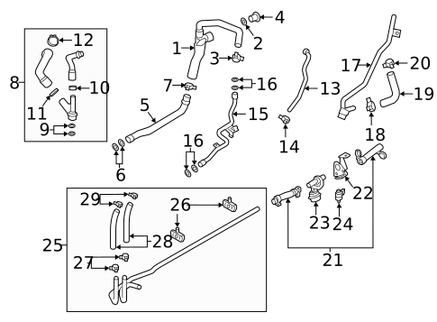 Hoses & Pipes for 2024 Porsche 718 Cayman #0