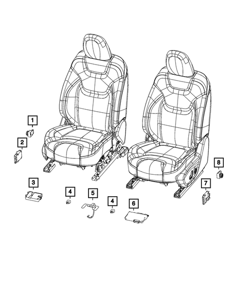 Keys, Modules and Engine Controllers for 2021 Jeep Cherokee #4