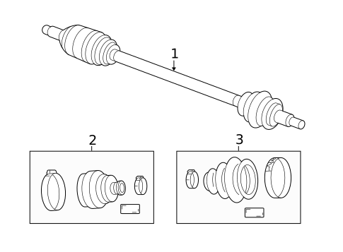 Drive Axles for 2003 Chrysler Sebring #0