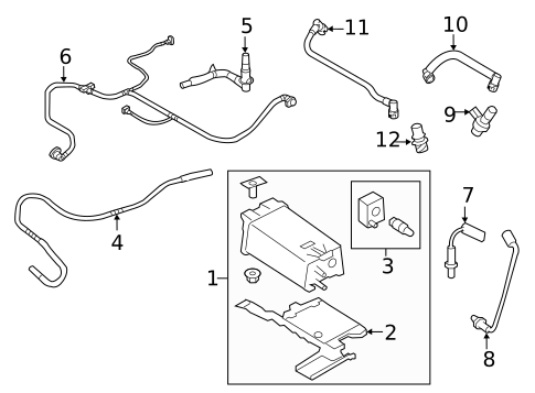 Emission Components for 2019 Ford Taurus #1