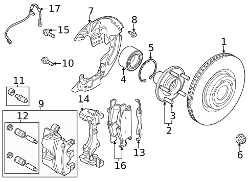 Hubs & Related Components for 2023 Ford Escape #1