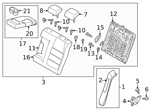 Rear Seat Components for 2016 Mazda 6 #0