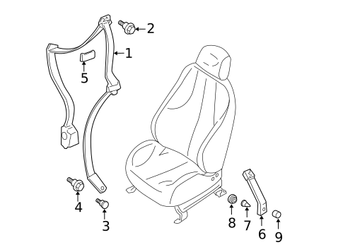 Seat Belt for 1998 Chevrolet Cavalier #0