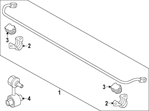 Stabilizer Bar & Components for 2024 Hyundai Kona Electric #1