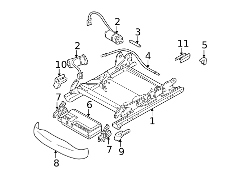 Tracks & Components for 1999 Porsche 911 #1