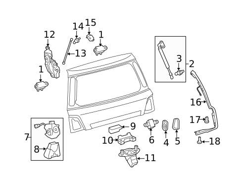 Liftgate for 2009 Lexus LX570 #0