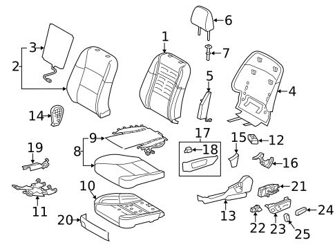 Lumbar Control Seats for 2013 Lexus GS450h #1