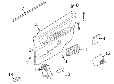 Front Door for 1998 Volvo V70 #1