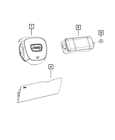 Air Bags for 2021 Jeep Grand Cherokee #1