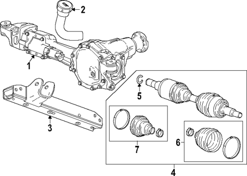 Axle & Differential for 2023 Chevrolet Colorado #0