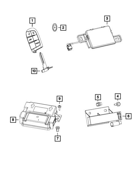 Keys, Modules and Engine Controllers for 2015 Chrysler 200 #2