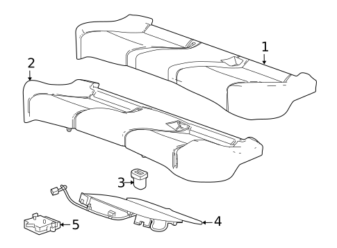 Rear Seat Components for 2018 Chevrolet Cruze #3