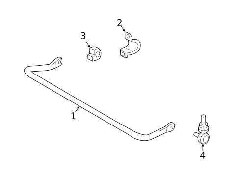 Stabilizer Bar & Components for 2004 Volvo S40 #1