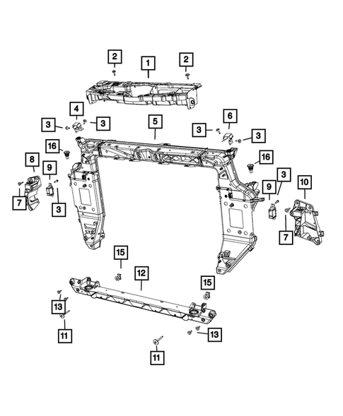 Radiator and Related Parts; Charge Air Cooler for 2019 Chrysler Pacifica #1