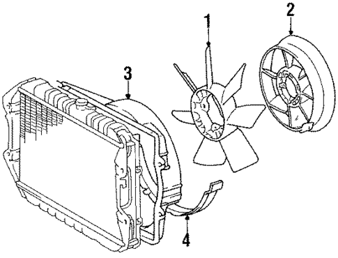 Fan for 1991 Toyota Pickup #0