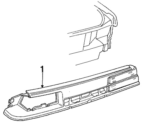 Exterior Trim - Rear Body for 1989 Pontiac Grand Am #0