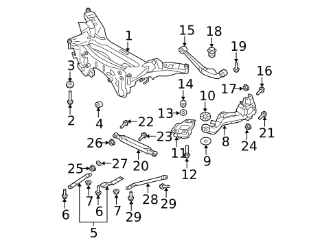 Rear Suspension for 2015 Nissan Rogue Select #2