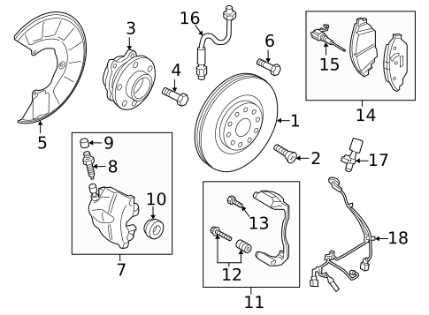 Front Brakes for 2020 Audi TT Quattro #0