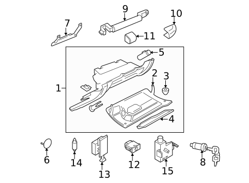 Glove Box for 2010 Volkswagen Beetle #1